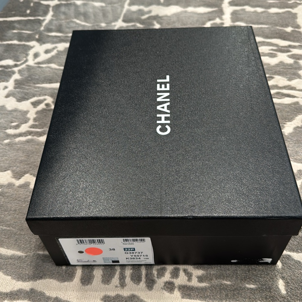 Chanel Light Blue and Black Espadrilles - Picture 9 of 9